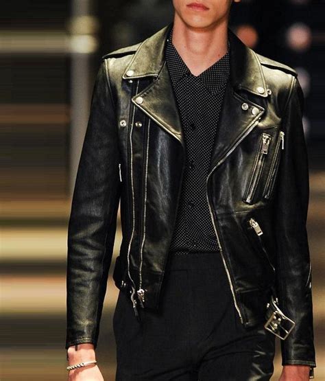 ysl star leather jacket|ysl leather jacket dupe.